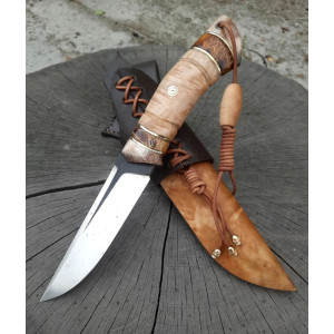 СКАНДІ ніж ручної роботи майстра студії Павла Гончаренка, замовити купити в Україні, сталь - N690, 61 HRC. Photo 2